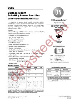 SS26T3 datasheet  